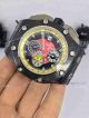 Replica Audemars Piguet Watch Red Dial Yellow Bezel Black Leather  (2)_th.jpg